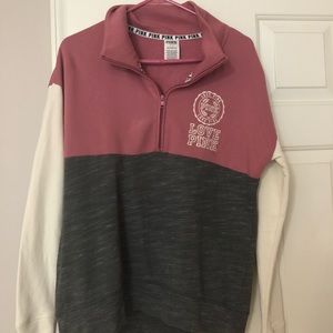 VS Pink Half Zip